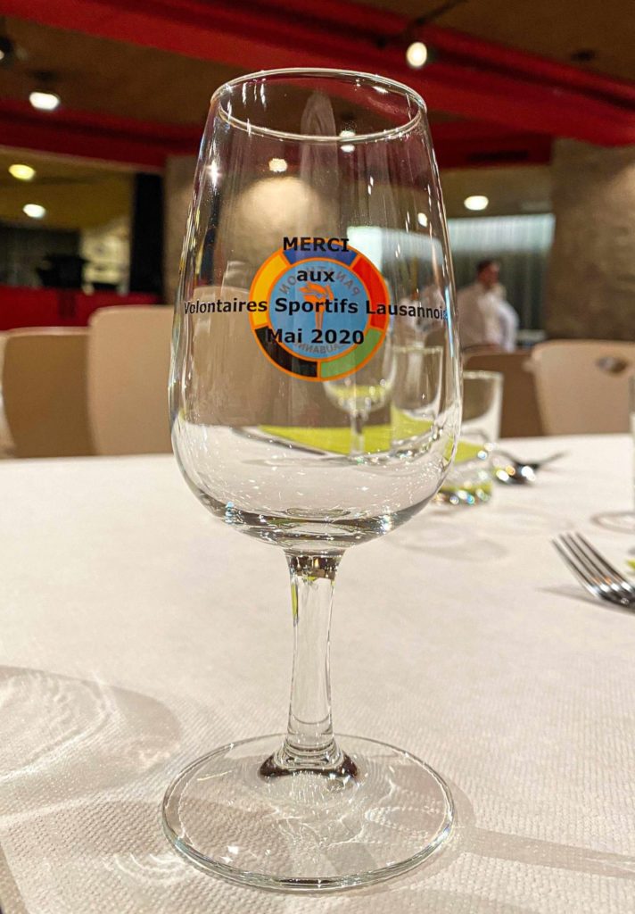 Verre du Panathlon Club de Lausanne