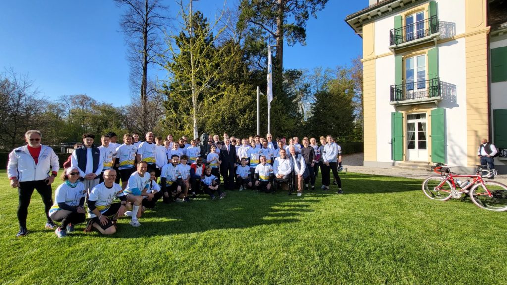 Relais du centenaire au CIO à Lausanne