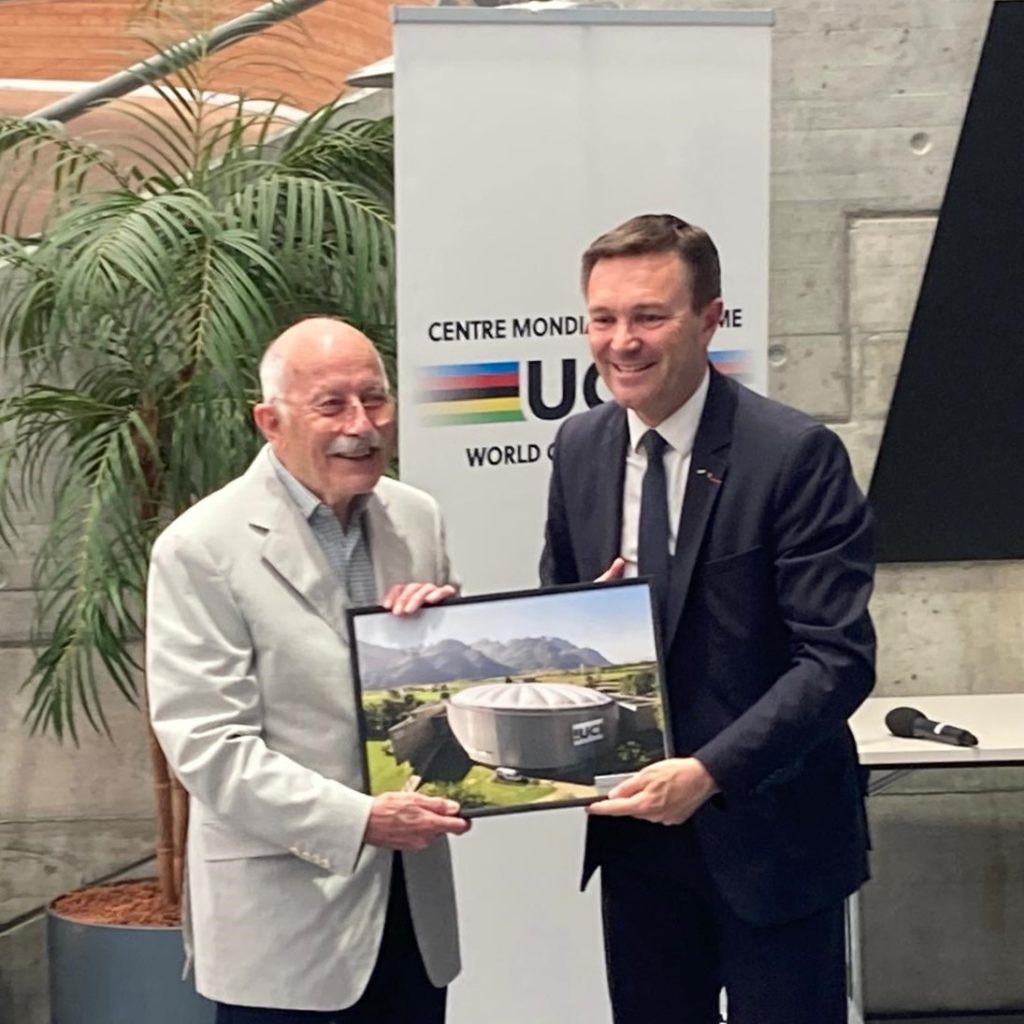 Iinauguration de l’Espace Jean-Marc Morand à l'UCI à Aigle le 20 juin 2024