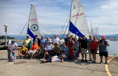 Sortie du Panathlon Lausanne chez Handivoile à Prangins avec des personnes en situation de handicap le samedi 23 août 2025