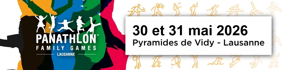 Panathlon Family Games® Lausanne 30 et 31 mai 2026 aux Pyramides de Vidy.