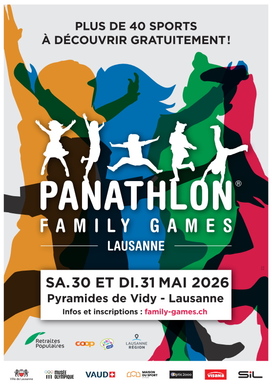 Affiche des Panathlon Family Games Lausanne 2026